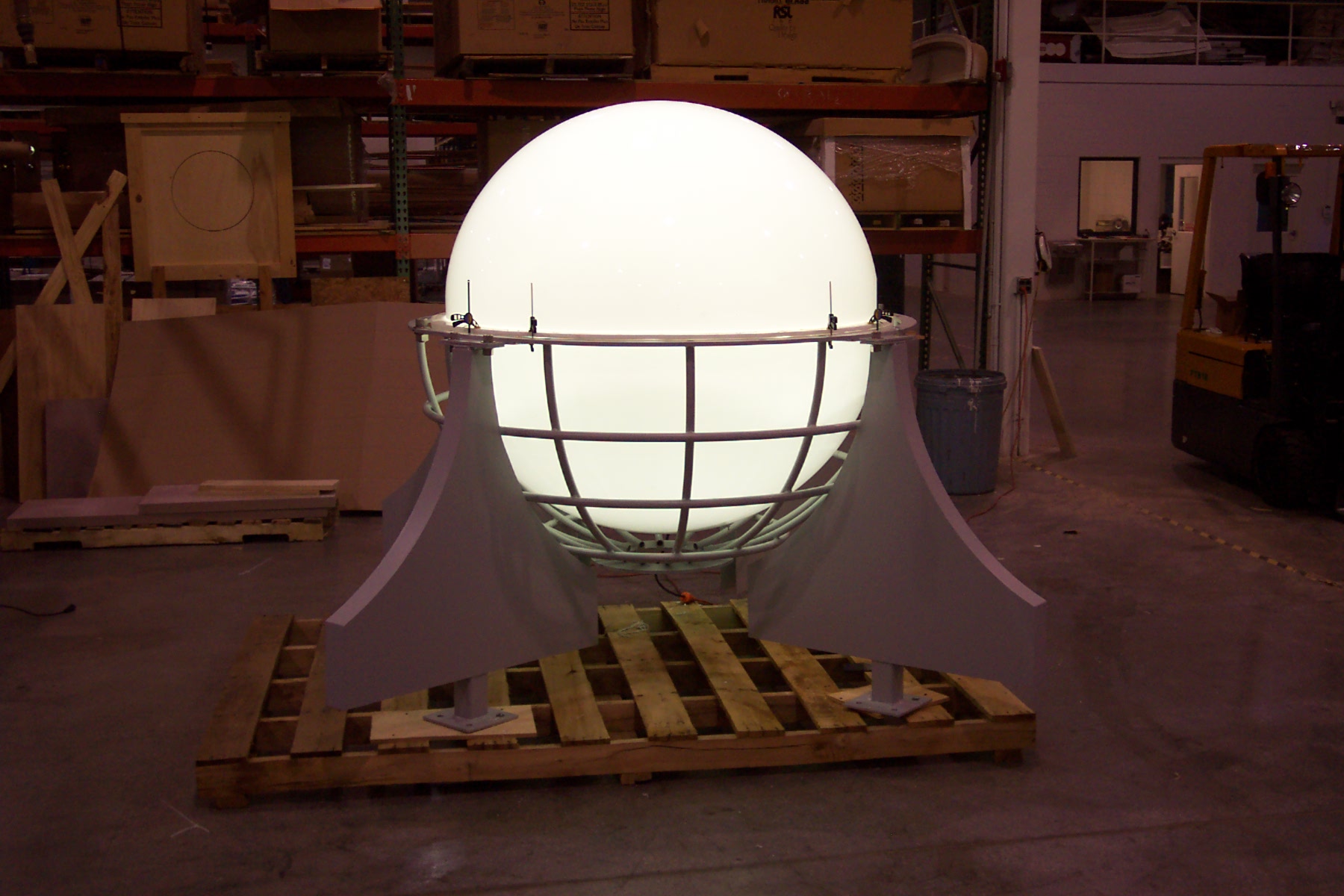 vacuum formed domed sky light ball