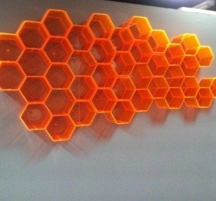 Acrylic Formed Wall Cap Rack