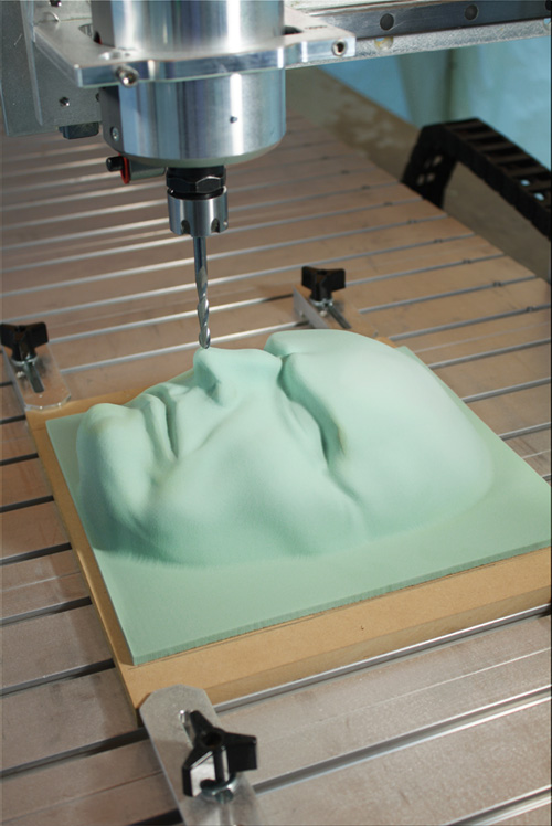 CNC machining for a face mask mold and pattern